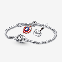 Bracelet composé Marvel Avengers Bouclier de Captain America et Marteau de Thor